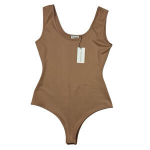 Dries Van Noten U Neck Tank Bodysuit Beige Nude Size M
